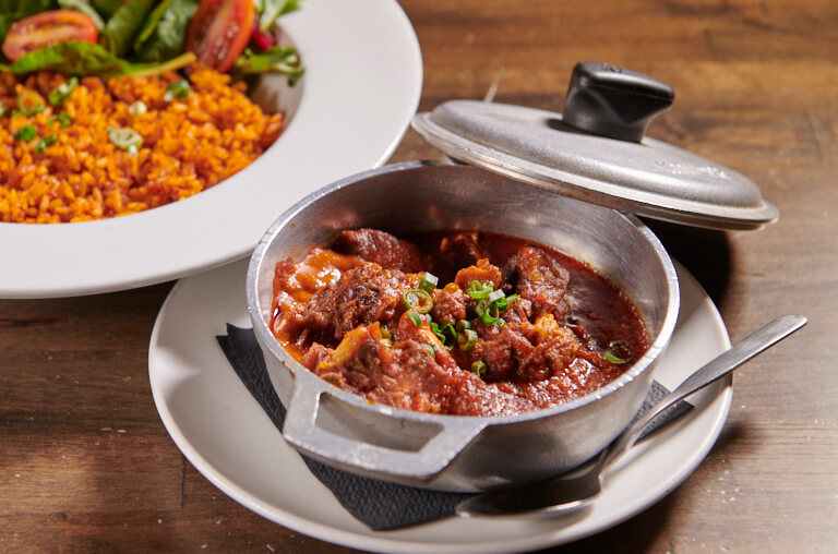Ifeoma Jollof Rice & Goat Stew