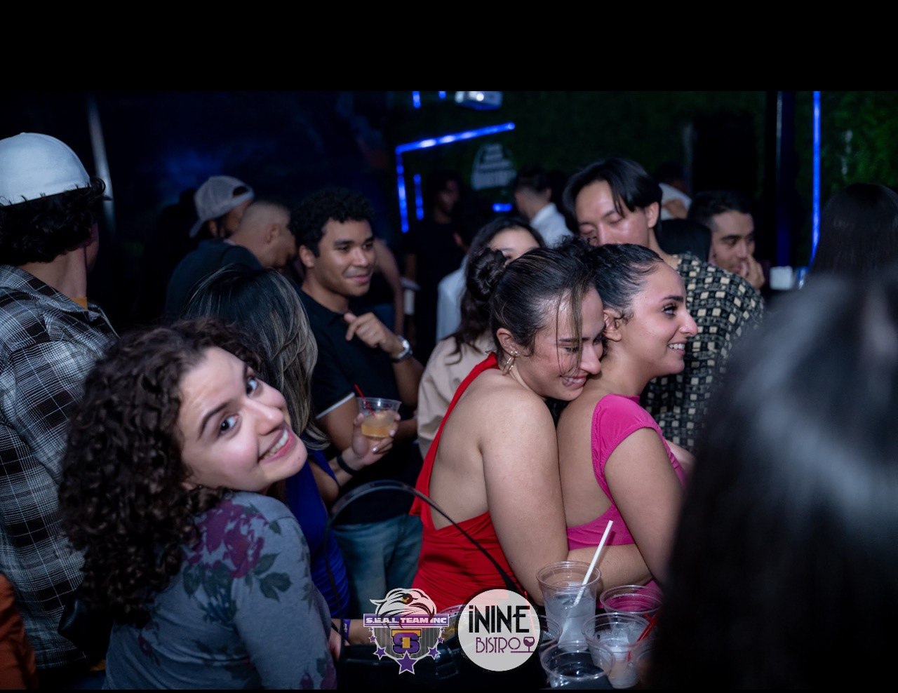 Friends laughing at iNine